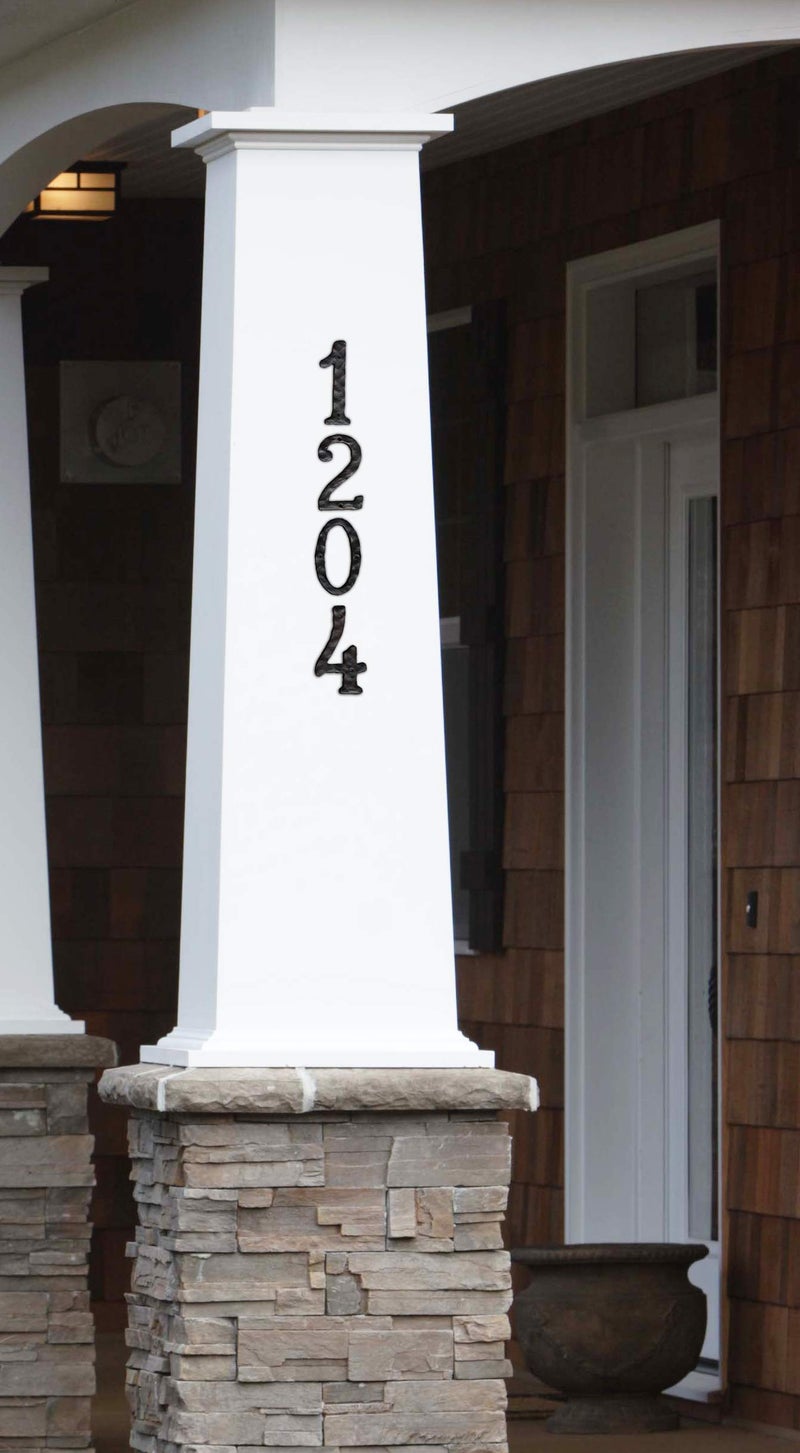NACH House Numbers for Outside, 5.5 inch Black Address Numbers for House - Letter A - Rustic Mailbox Letters and Numbers for Outside with Mounting Hardware - Image 5